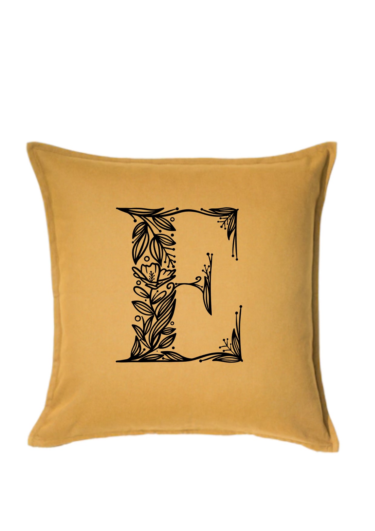 Polsterhülle goldgelbINITIALE